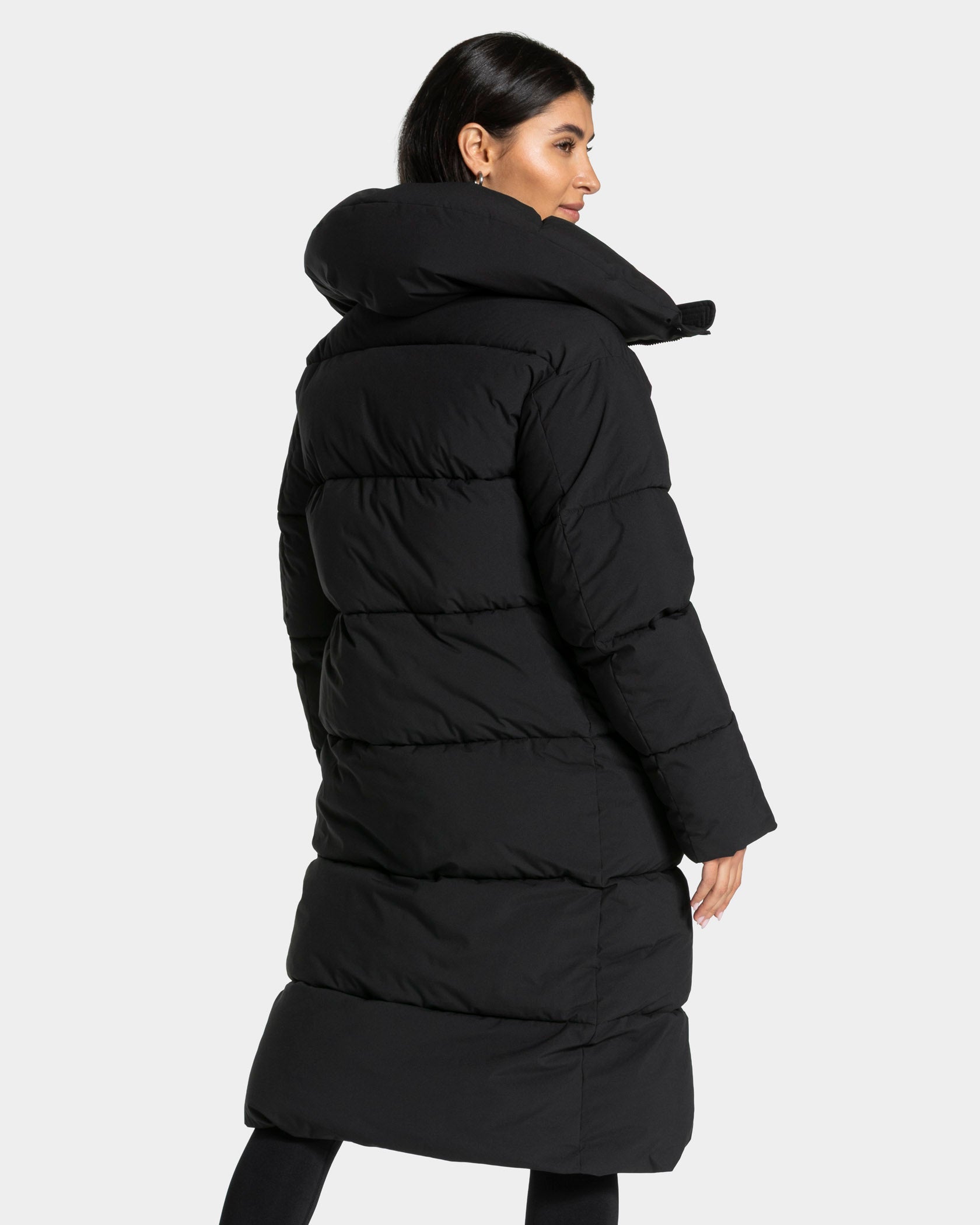 Studio Puffer Mantel „Schwarz“