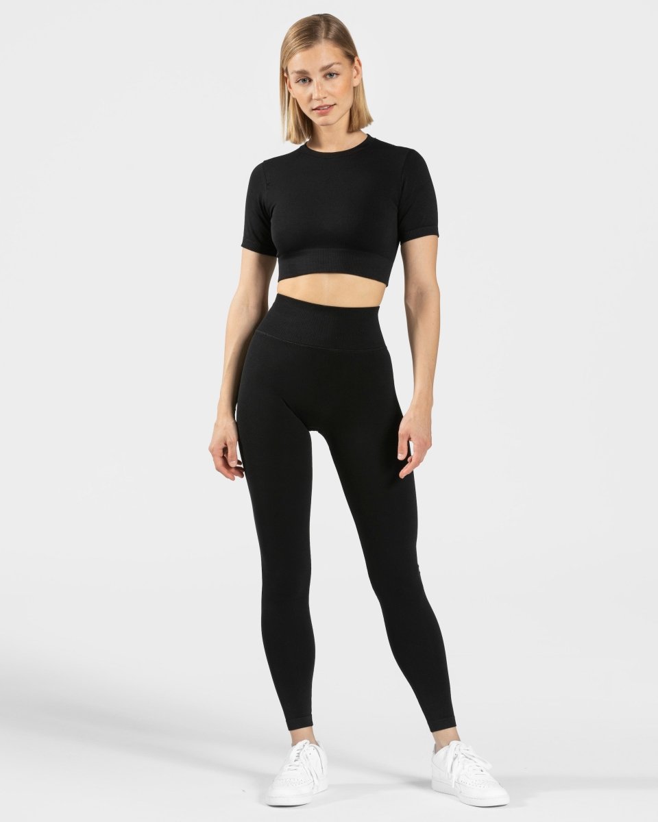 Sensation Crop Top "Schwarz"